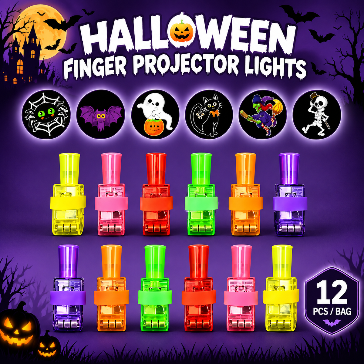 GlowHaunt™ LED Projection Ring