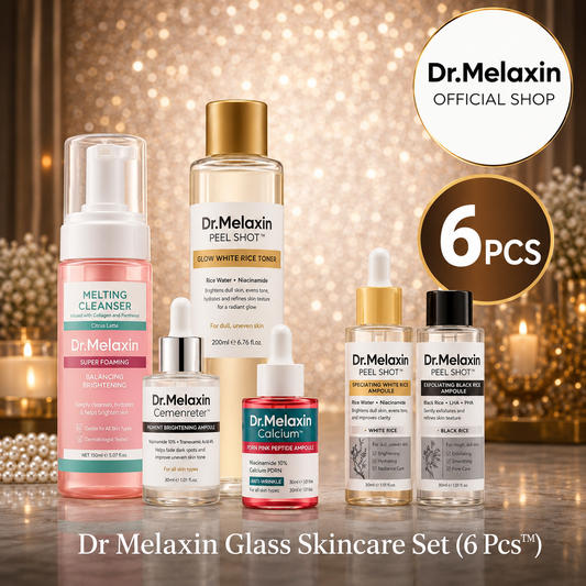 Dr. Melaxin™ Glass Skincare set (6-Pc Set)