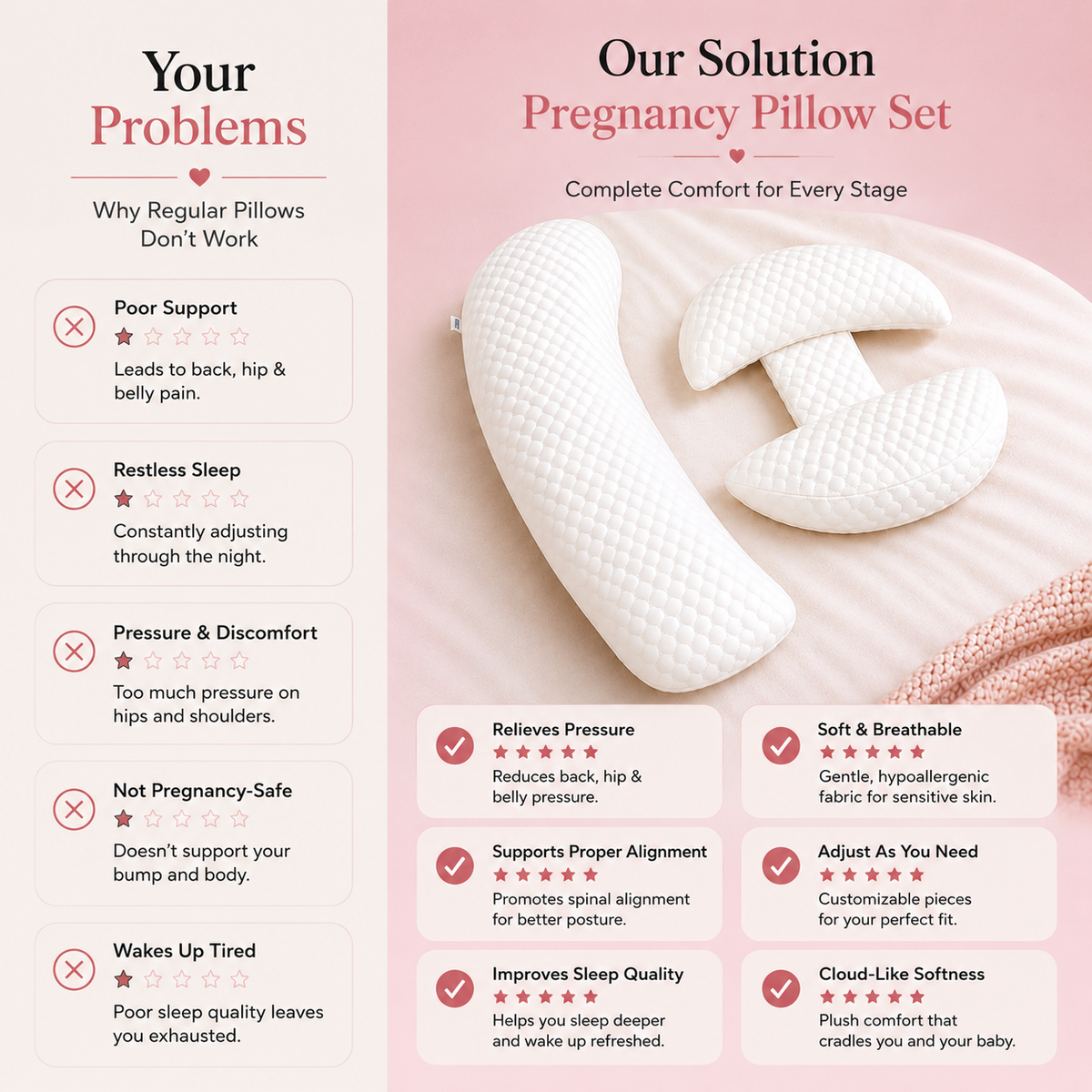 CuddleNest - Maternity Pillow™